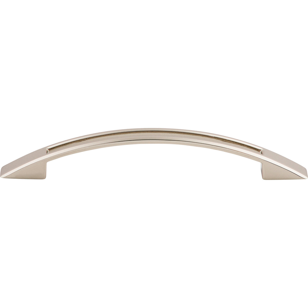 Top Knobs TK619PN: 5-1/16" cc Tango Bow Cabinet Pull - Polished Nickel