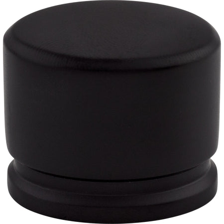 Top Knobs TK61BLK: 1-3/8" Sanctuary Oval Cabinet Knob - Flat Black