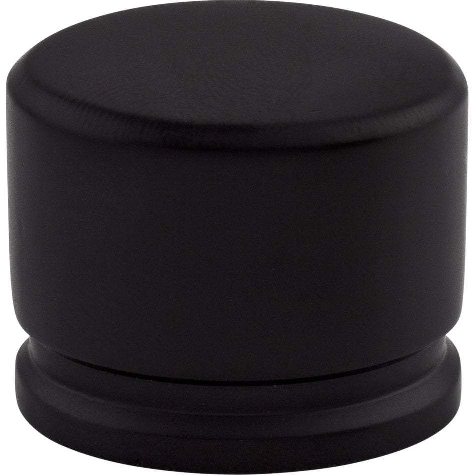 Top Knobs TK61BLK: 1-3/8" Sanctuary Oval Cabinet Knob - Flat Black