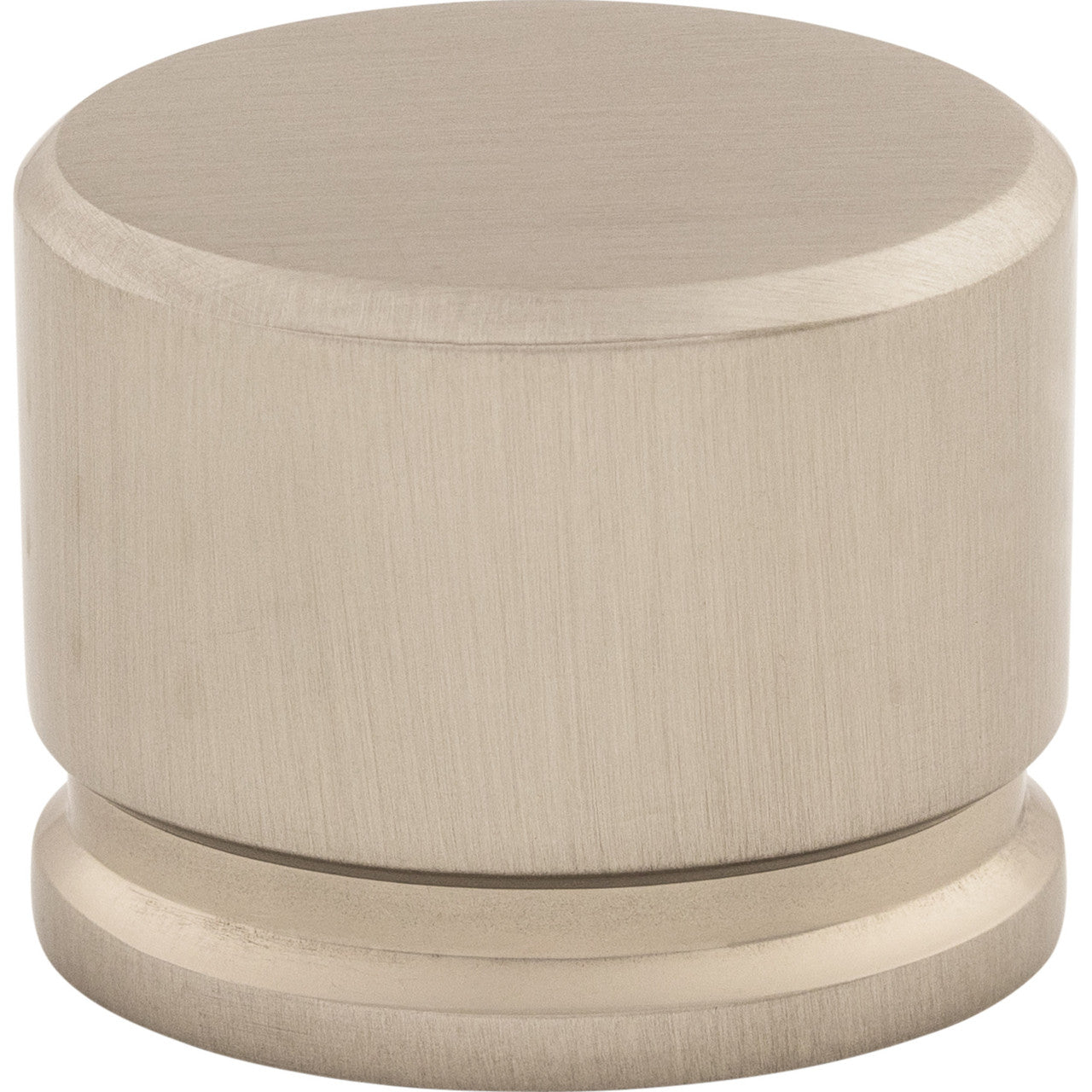 Top Knobs TK61BSN: 1-3/8" Sanctuary Oval Cabinet Knob - Brushed Satin Nickel