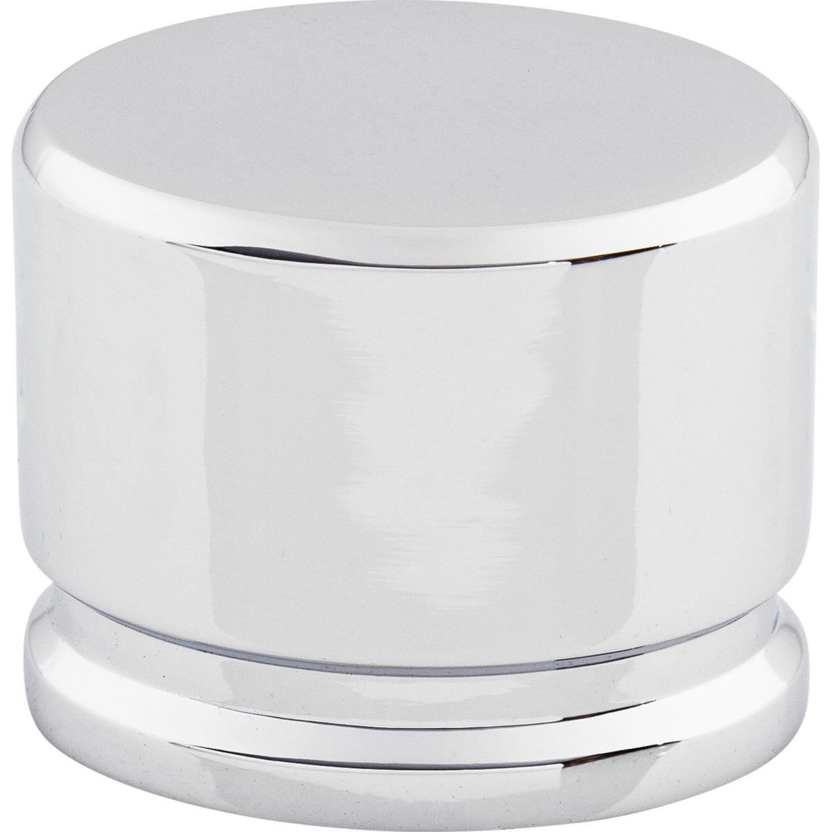 Top Knobs TK61PC: 1-3/8" Sanctuary Oval Cabinet Knob - Polished Chrome