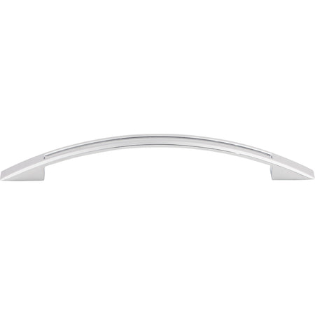 Top Knobs TK620PC: 6-5/16" cc Tango Bow Cabinet Pull - Polished Chrome