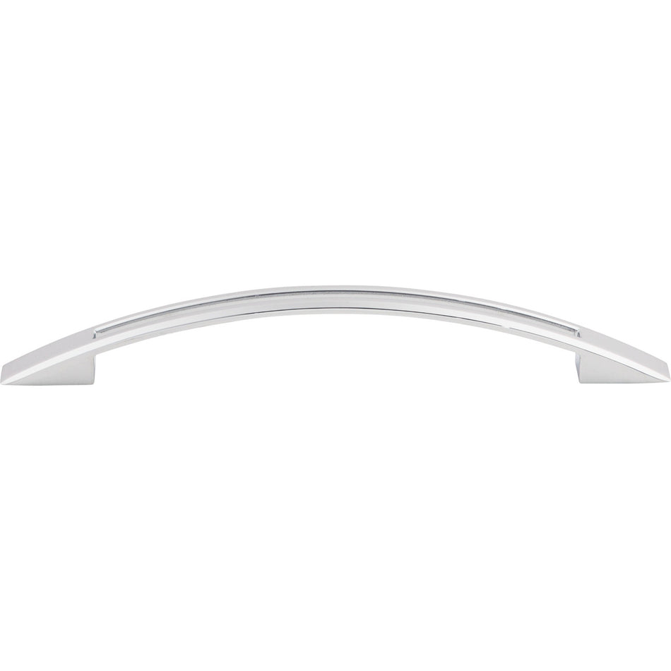 Top Knobs TK620PC: 6-5/16" cc Tango Bow Cabinet Pull - Polished Chrome