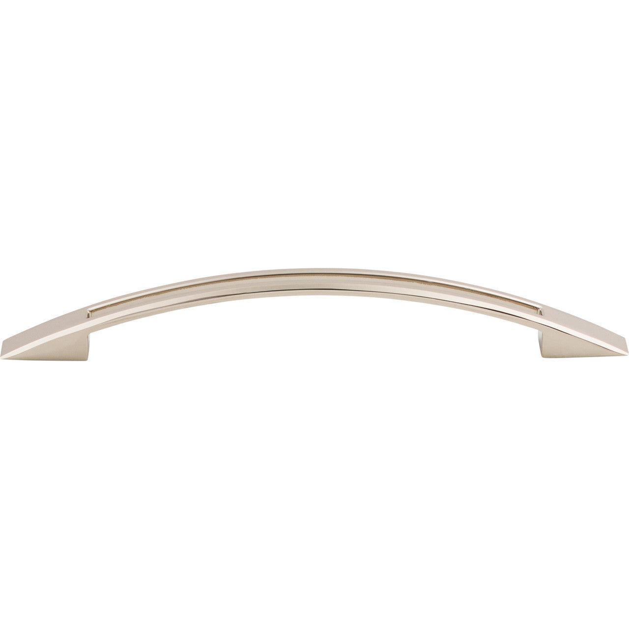 Top Knobs TK620PN: 6-5/16" cc Tango Bow Cabinet Pull - Polished Nickel