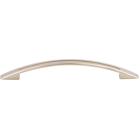 Top Knobs TK620PN: 6-5/16" cc Tango Bow Cabinet Pull - Polished Nickel