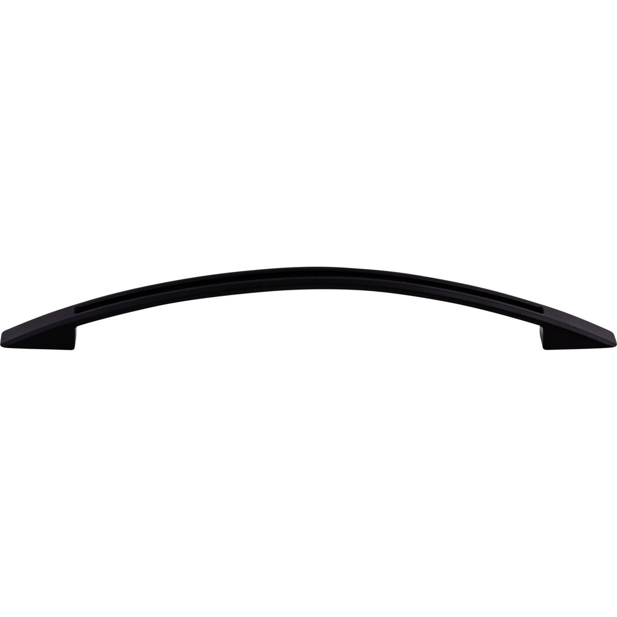 Top Knobs TK621BLK: 7-1/2" cc Tango Bow Cabinet Pull - Flat Black