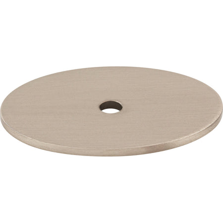 Top Knobs TK62BSN: Sanctuary Oval Backplate - Brushed Satin Nickel