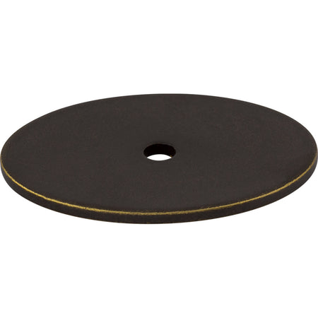 Top Knobs TK62GBZ: Sanctuary Oval Backplate - German Bronze