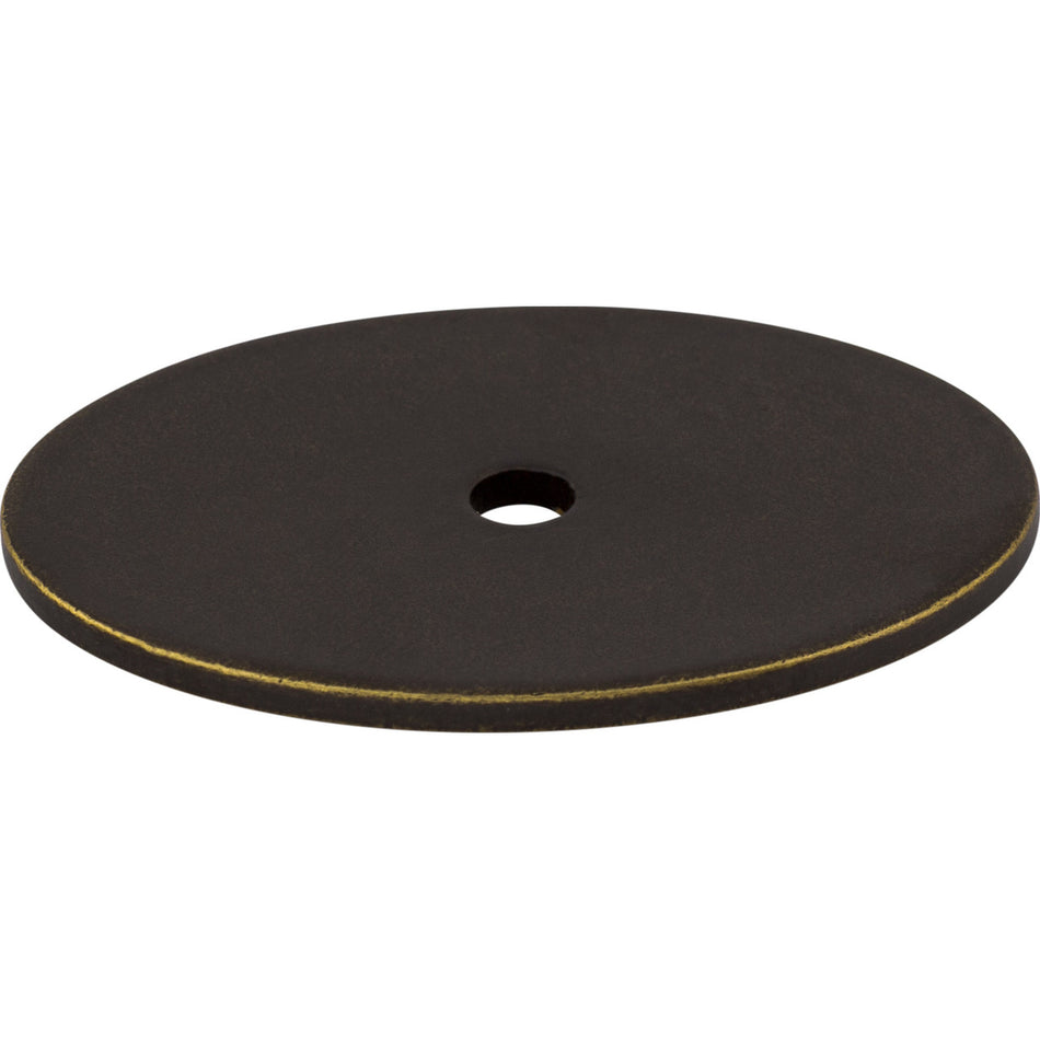 Top Knobs TK62GBZ: Sanctuary Oval Backplate - German Bronze