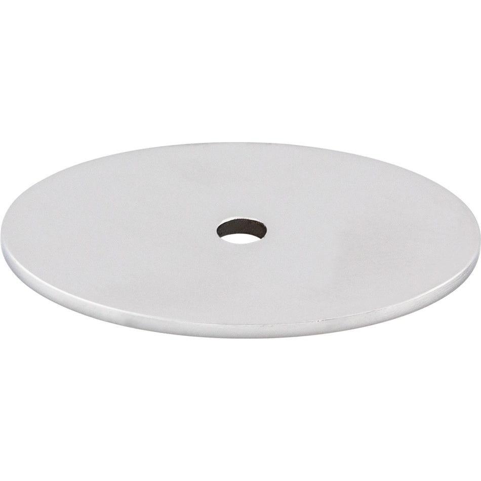 Top Knobs TK62PC: Sanctuary Oval Backplate - Polished Chrome
