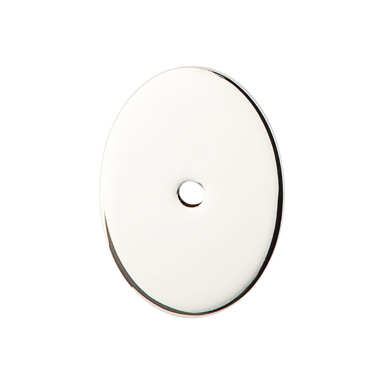 Top Knobs TK62PN: Sanctuary Oval Backplate - Polished Nickel