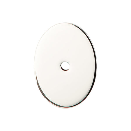 Top Knobs TK62PN: Sanctuary Oval Backplate - Polished Nickel