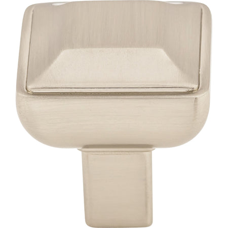 Top Knobs TK670BSN: 1" Podium Square Cabinet Knob - Brushed Satin Nickel