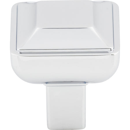 Top Knobs TK670PC: 1" Podium Square Cabinet Knob - Polished Chrome