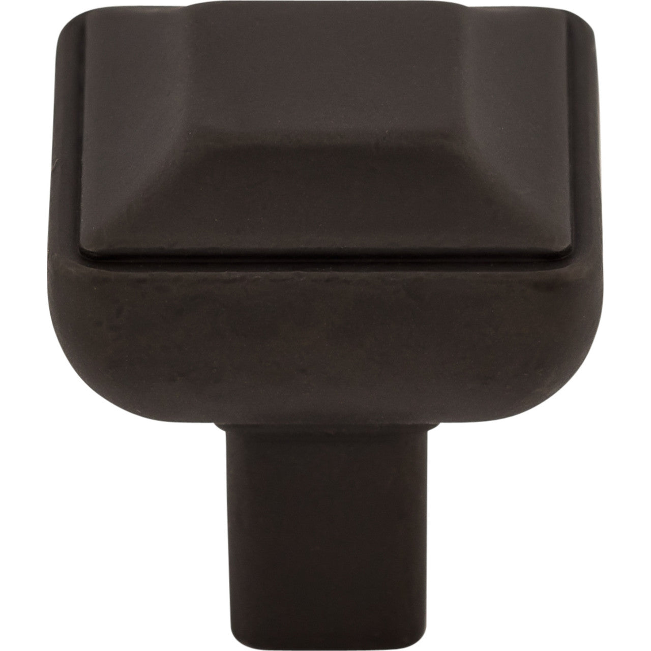 Top Knobs TK670SAB: 1" Podium Square Cabinet Knob - Sable