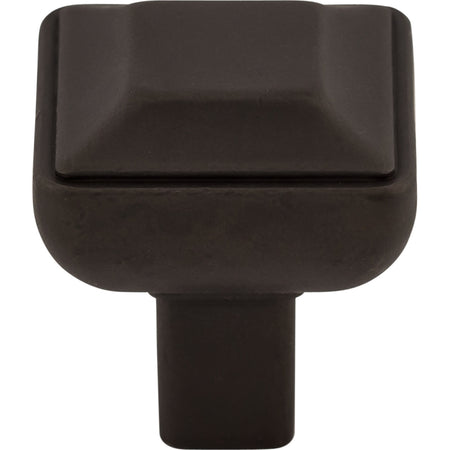 Top Knobs TK670SAB: 1" Podium Square Cabinet Knob - Sable