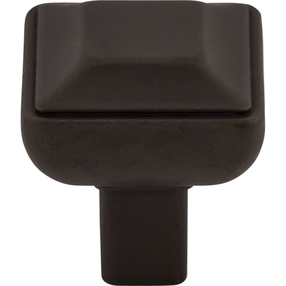 Top Knobs TK670SAB: 1" Podium Square Cabinet Knob - Sable