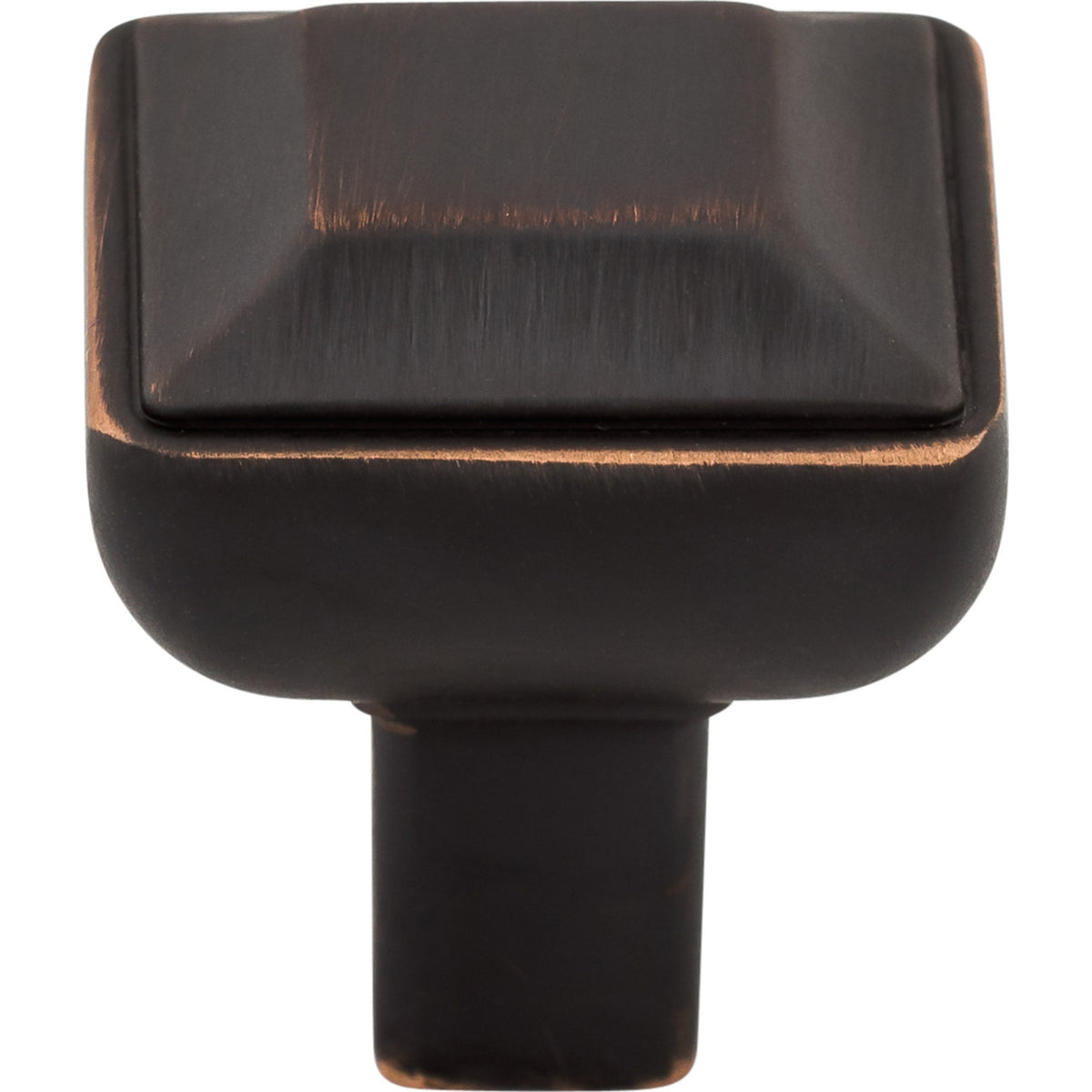 Top Knobs TK670UM: 1" Podium Square Cabinet Knob - Umbrio