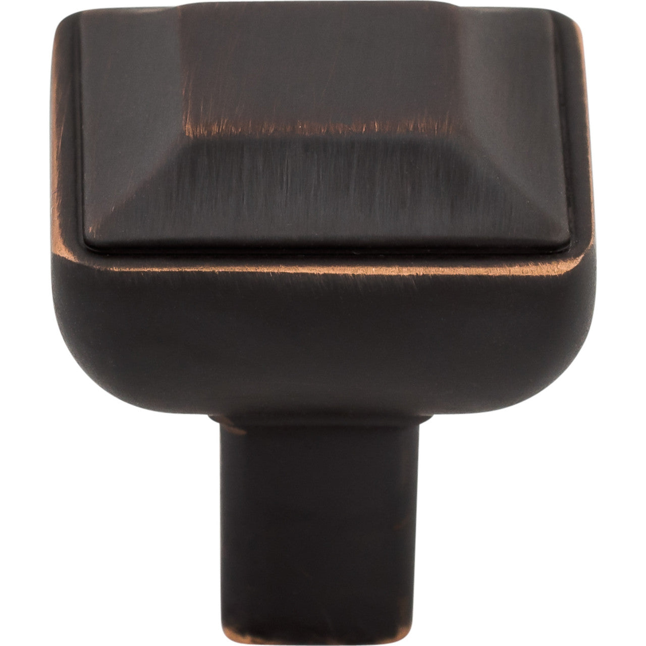 Top Knobs TK670UM: 1" Podium Square Cabinet Knob - Umbrio