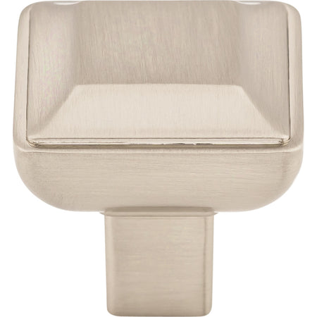 Top Knobs TK671BSN: 1-1/8" Podium Square Cabinet Knob - Brushed Satin Nickel