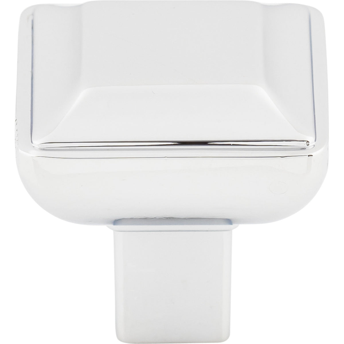 Top Knobs TK671PC: 1-1/8" Podium Square Cabinet Knob - Polished Chrome