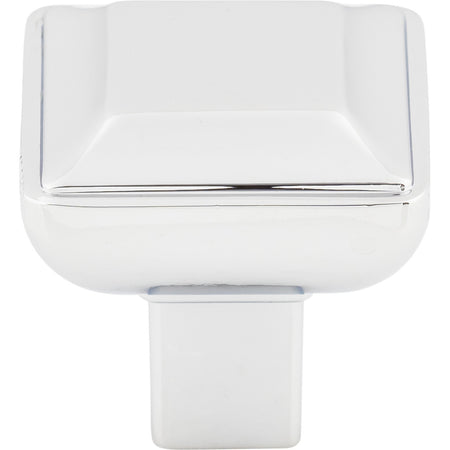 Top Knobs TK671PC: 1-1/8" Podium Square Cabinet Knob - Polished Chrome