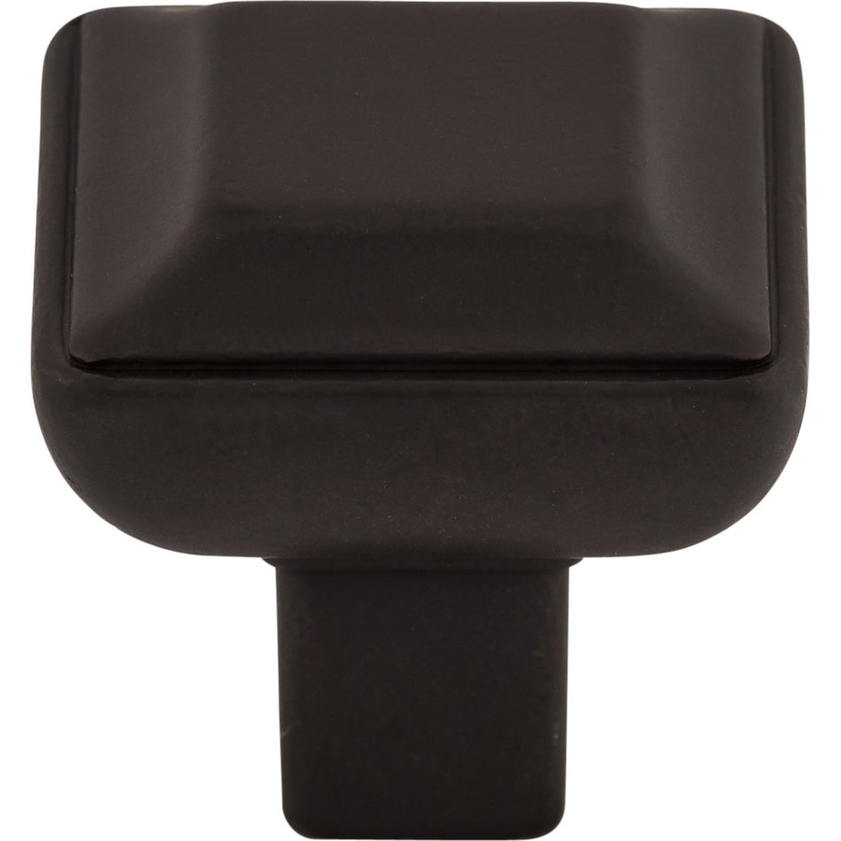 Top Knobs TK671SAB: 1-1/8" Podium Square Cabinet Knob - Sable