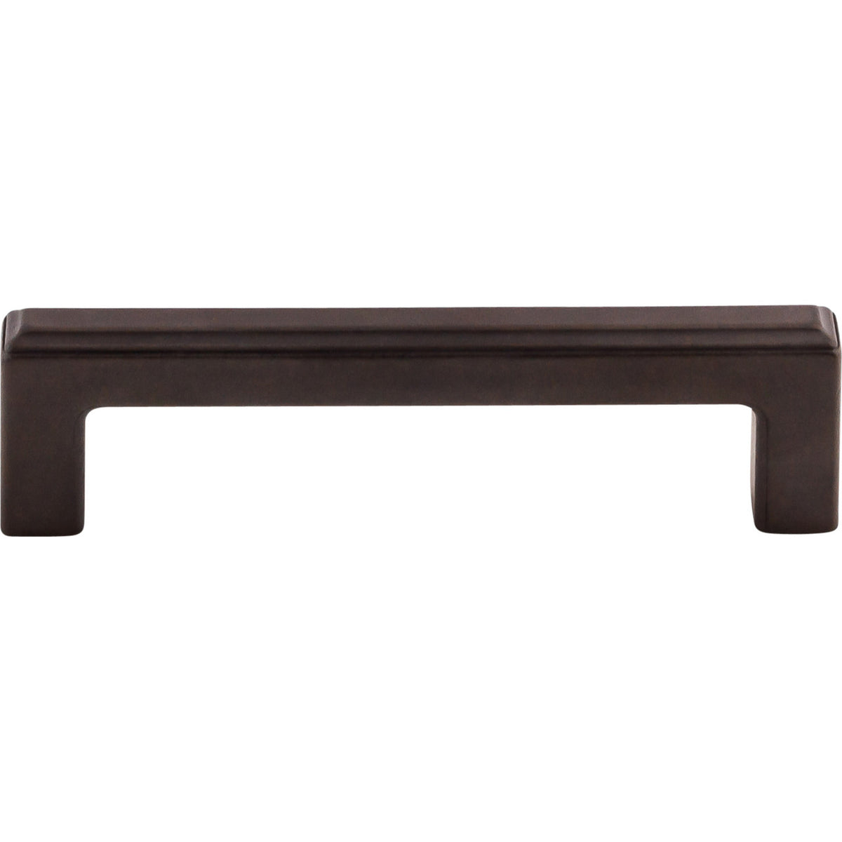Top Knobs TK672SAB: 3-3/4" cc Podium Square Bar Cabinet Pull - Sable