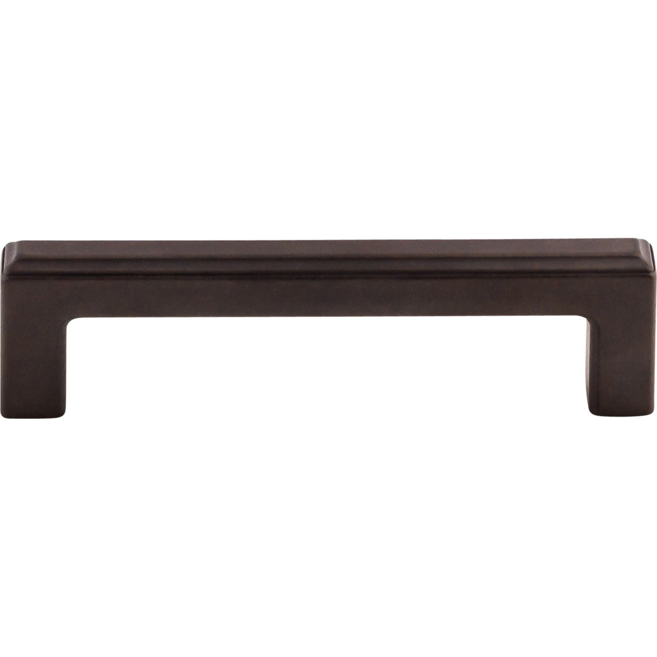 Top Knobs TK672SAB: 3-3/4" cc Podium Square Bar Cabinet Pull - Sable