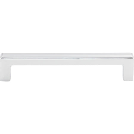 Top Knobs TK673PC: 5-1/16" cc Podium Square Bar Cabinet Pull - Polished Chrome