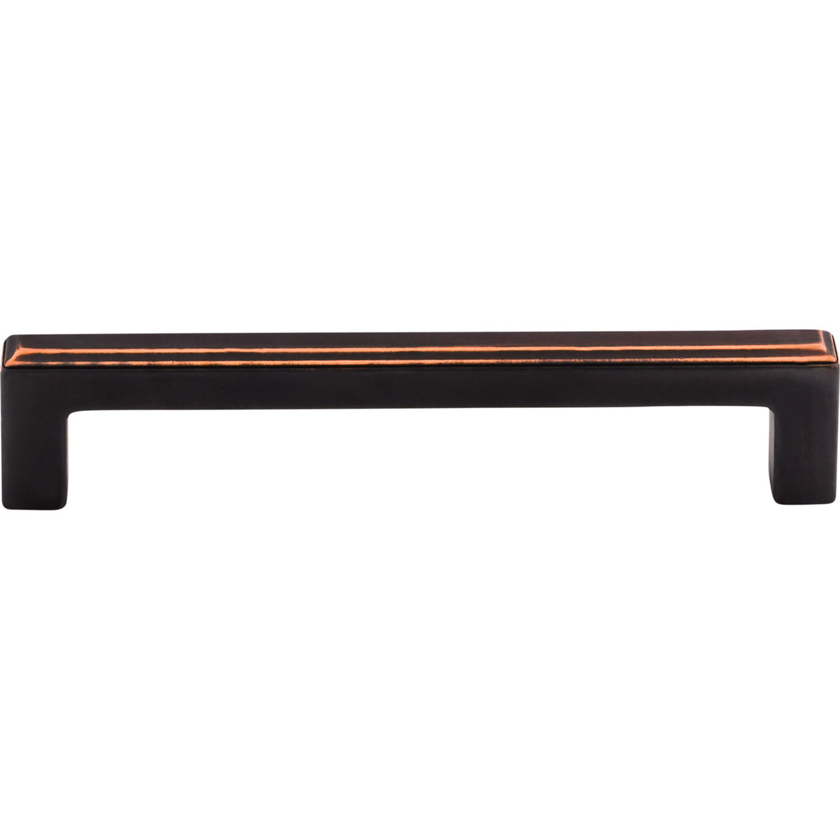 Top Knobs TK673UM: 5-1/16" cc Podium Square Bar Cabinet Pull - Umbrio