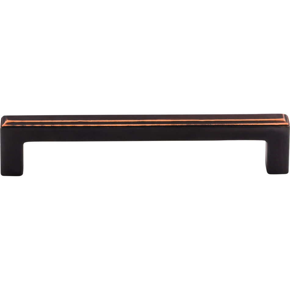 Top Knobs TK673UM: 5-1/16" cc Podium Square Bar Cabinet Pull - Umbrio