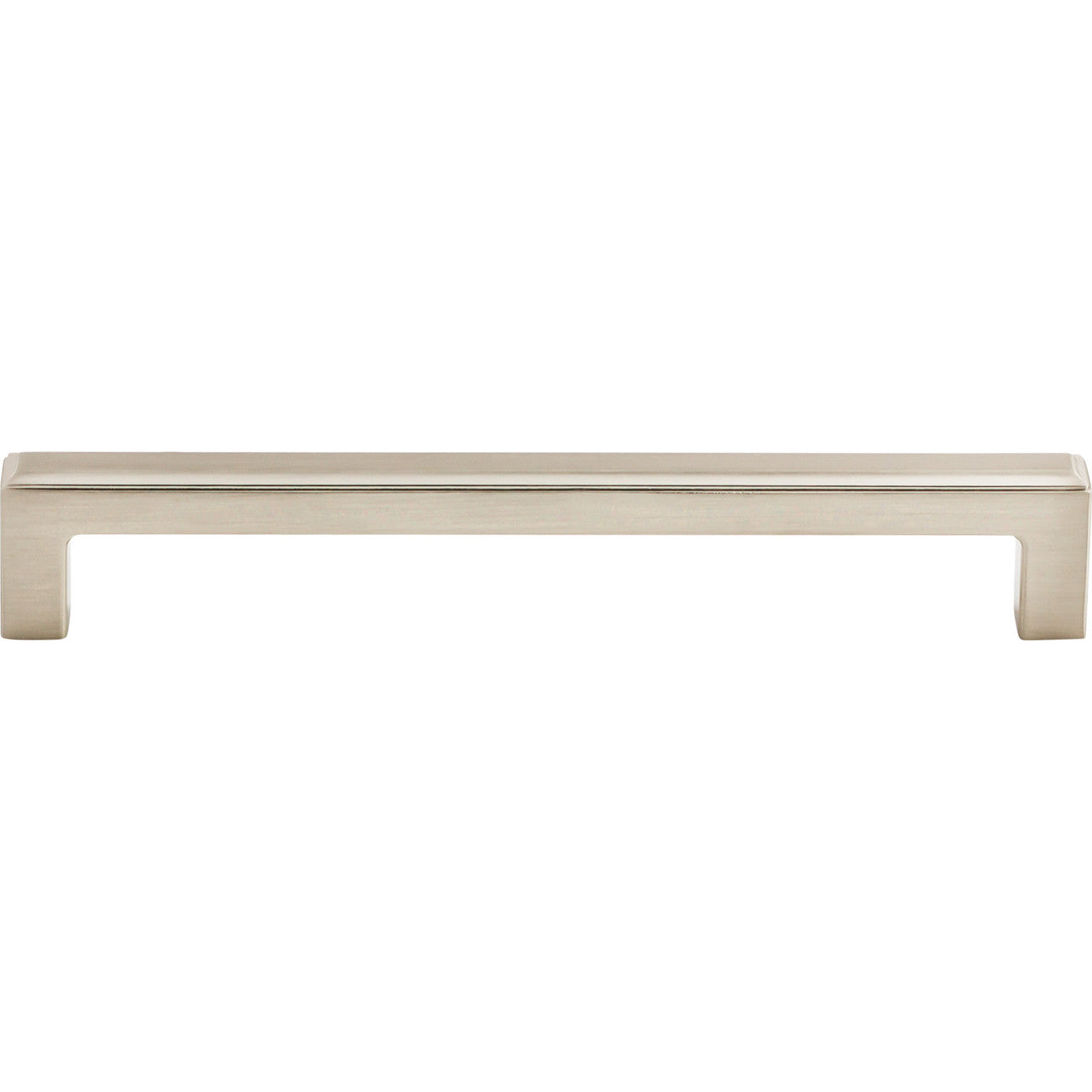 Top Knobs TK674BSN: 6-5/16" cc Podium Square Bar Cabinet Pull - Brushed Satin Nickel
