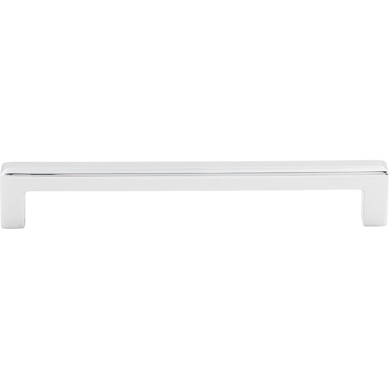 Top Knobs TK674PC: 6-5/16" cc Podium Square Bar Cabinet Pull - Polished Chrome