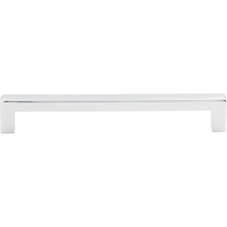 Top Knobs TK674PC: 6-5/16" cc Podium Square Bar Cabinet Pull - Polished Chrome