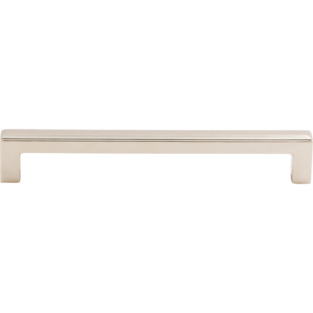 Top Knobs TK674PN: 6-5/16" cc Podium Square Bar Cabinet Pull - Polished Nickel