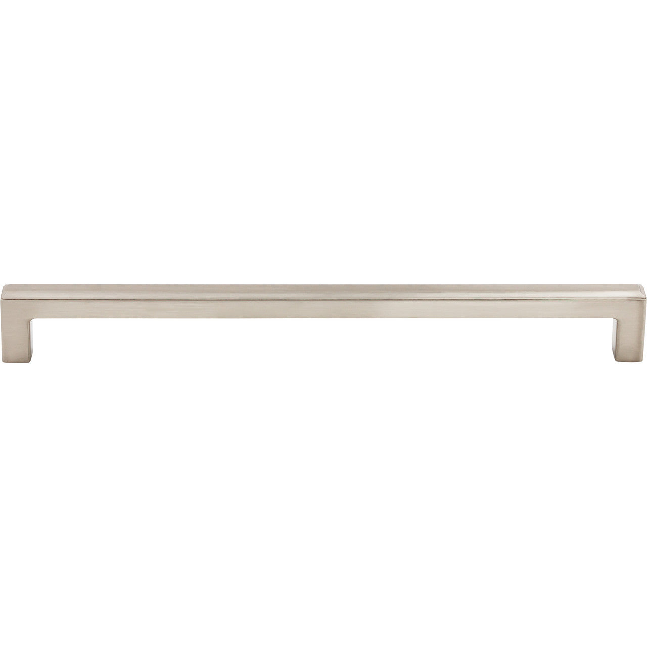 Top Knobs TK675BSN: 9" cc Podium Square Bar Cabinet Pull - Brushed Satin Nickel