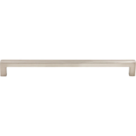 Top Knobs TK675BSN: 9" cc Podium Square Bar Cabinet Pull - Brushed Satin Nickel