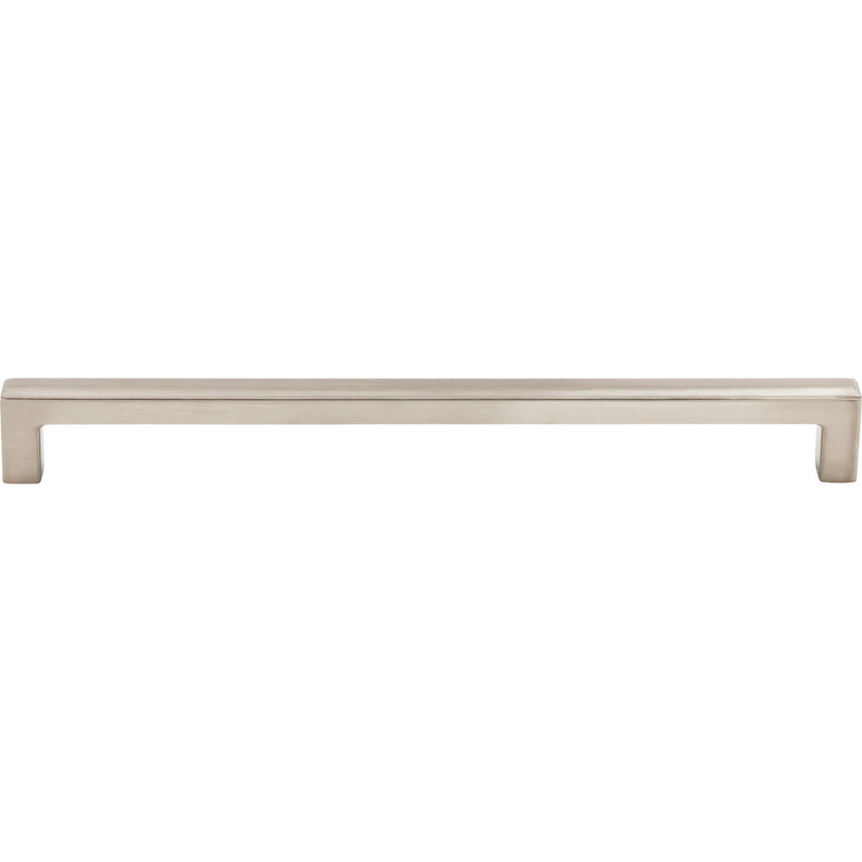 Top Knobs TK675BSN: 9" cc Podium Square Bar Cabinet Pull - Brushed Satin Nickel