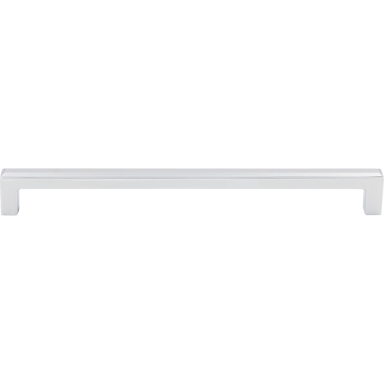 Top Knobs TK675PC: 9" cc Podium Square Bar Cabinet Pull - Polished Chrome