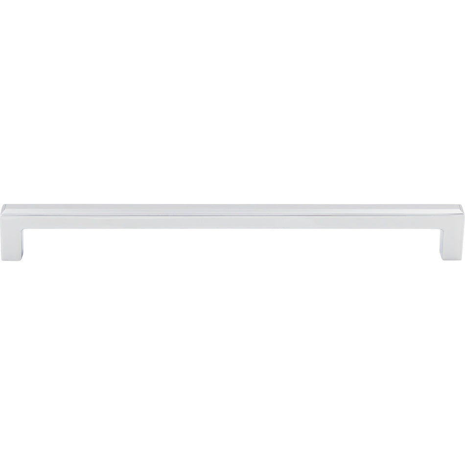 Top Knobs TK675PC: 9" cc Podium Square Bar Cabinet Pull - Polished Chrome