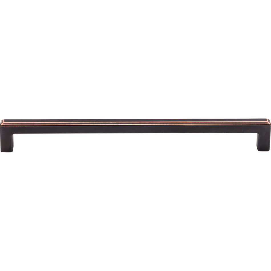 Top Knobs TK675UM: 9" cc Podium Square Bar Cabinet Pull - Umbrio