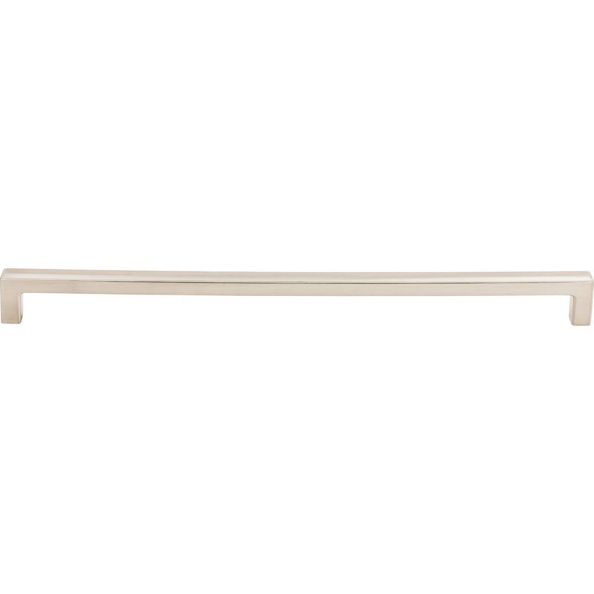 Top Knobs TK676BSN: 12" cc Podium Square Bar Cabinet Pull - Brushed Satin Nickel
