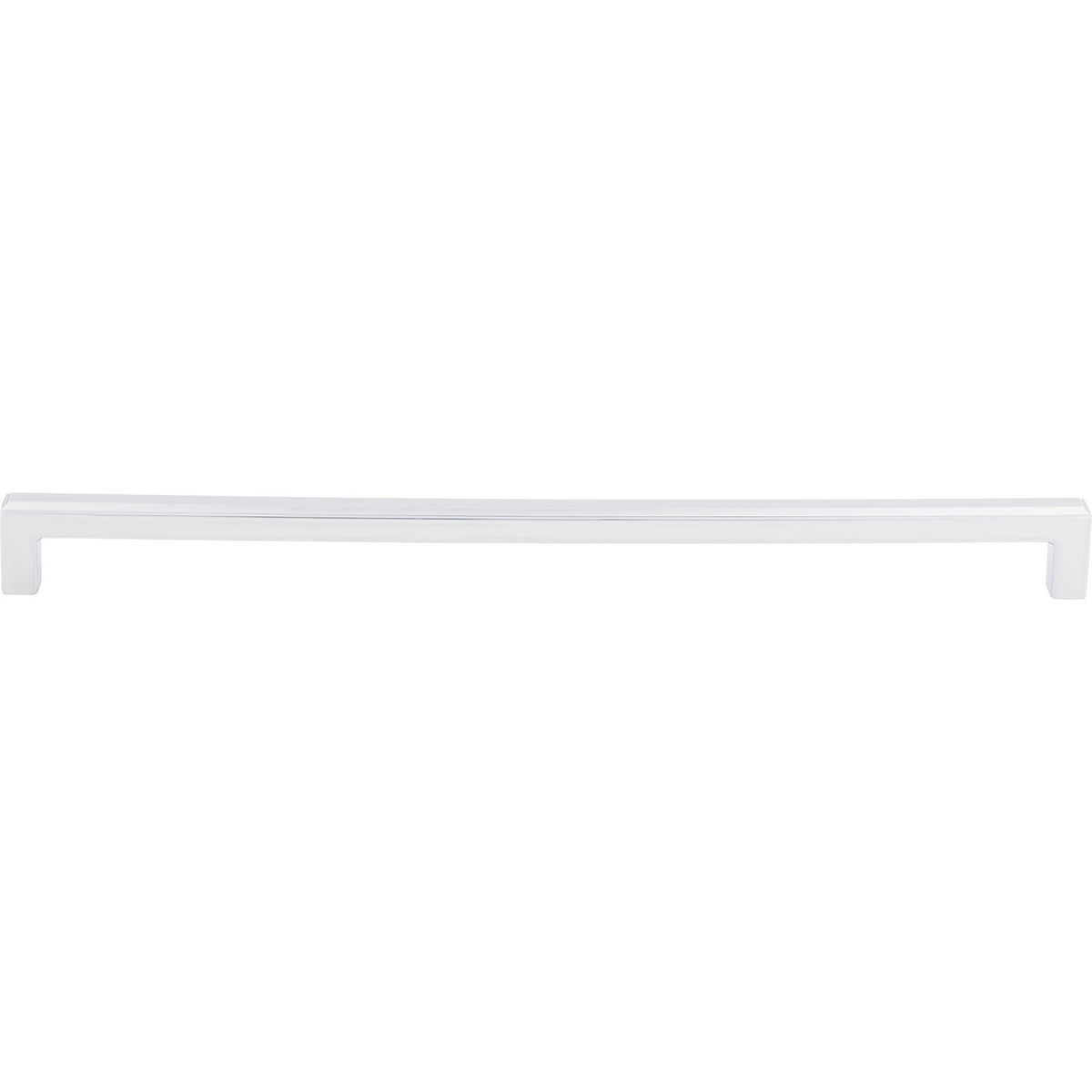 Top Knobs TK676PC: 12" cc Podium Square Bar Cabinet Pull - Polished Chrome