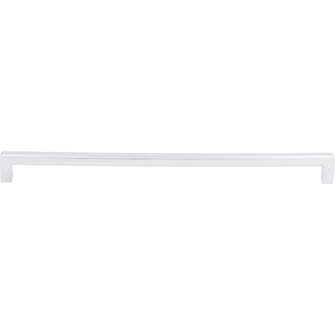 Top Knobs TK676PC: 12" cc Podium Square Bar Cabinet Pull - Polished Chrome