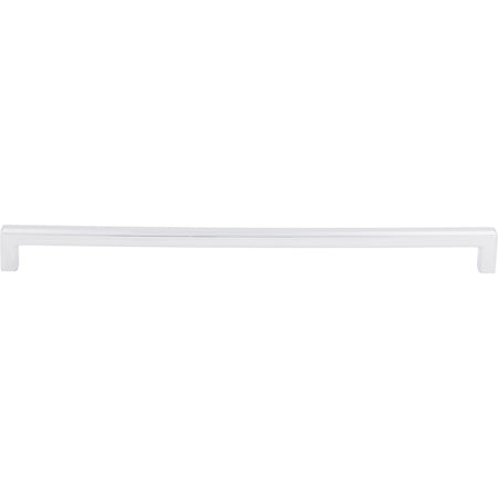 Top Knobs TK676PC: 12" cc Podium Square Bar Cabinet Pull - Polished Chrome