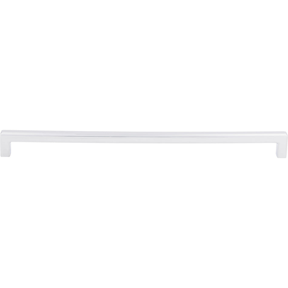 Top Knobs TK676PC: 12" cc Podium Square Bar Cabinet Pull - Polished Chrome