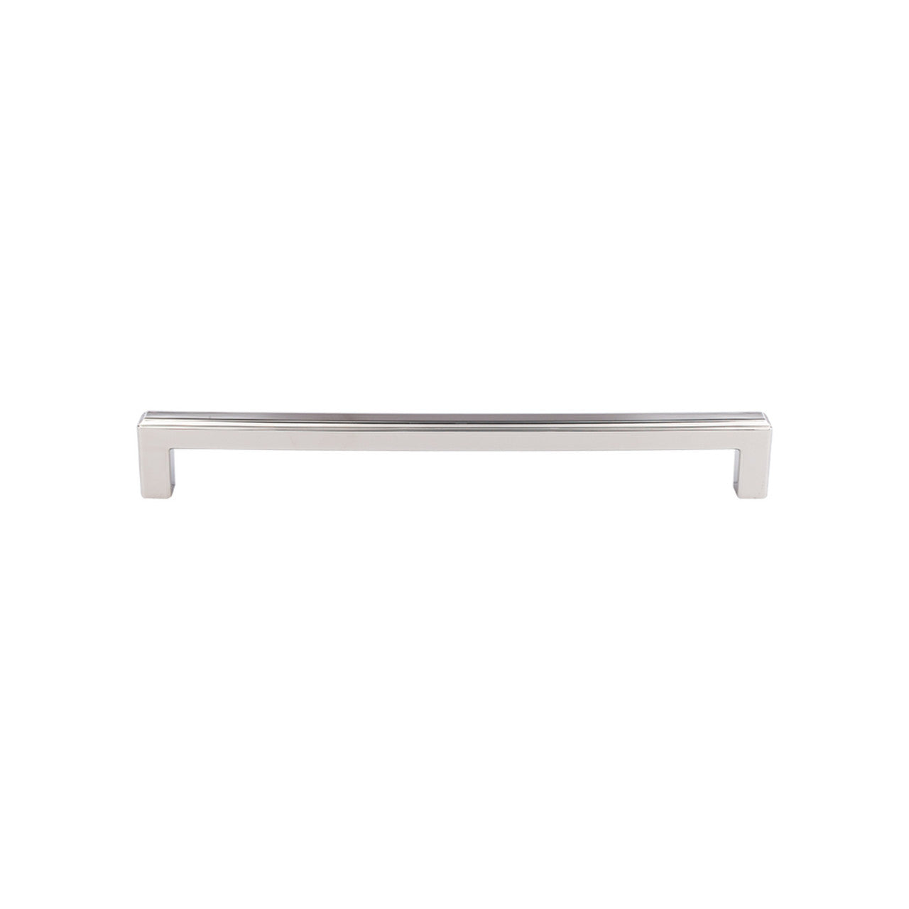 Top Knobs TK678PN: 18" cc Podium Square Bar Appliance Pull - Polished Nickel
