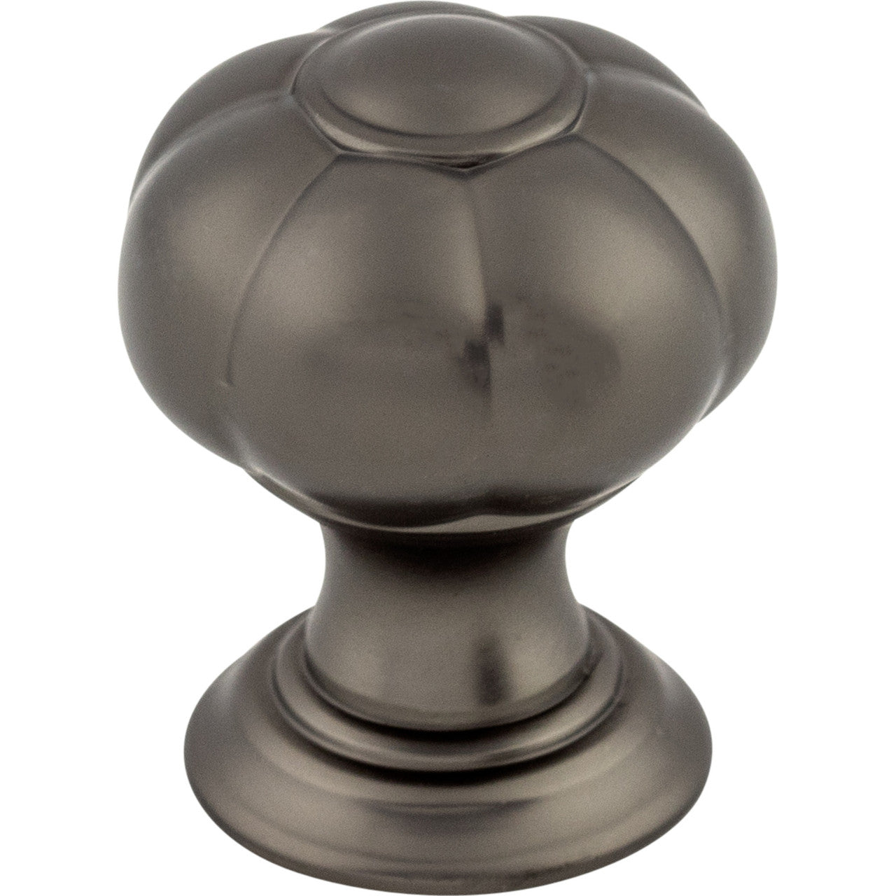 Top Knobs TK690AG: 1" Allington Flower Cabinet Knob - Ash Gray