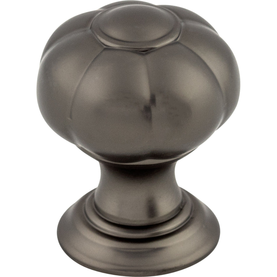 Top Knobs TK690AG: 1" Allington Flower Cabinet Knob - Ash Gray